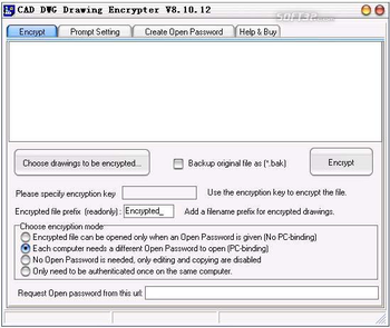 CAD DWG Drawing Encrypter screenshot 2