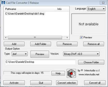 CAD File Converter W screenshot 2