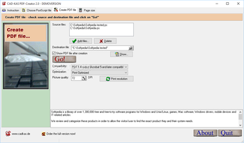 CAD-KAS PDF-Creator screenshot 2