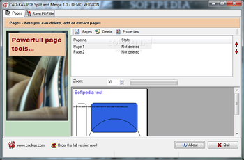 CAD-KAS PDF Split and Merge screenshot
