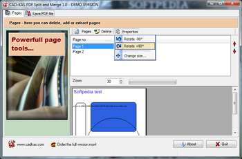CAD-KAS PDF Split and Merge screenshot 2