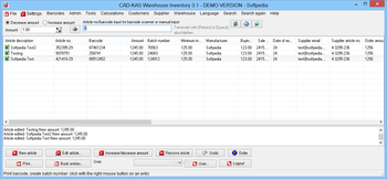 CAD-KAS Warehouse Inventory (formerly Warehouse Inventory) screenshot