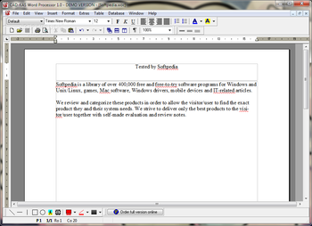 CAD-KAS Word Processor screenshot