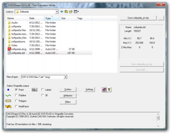 CAD2Shape screenshot