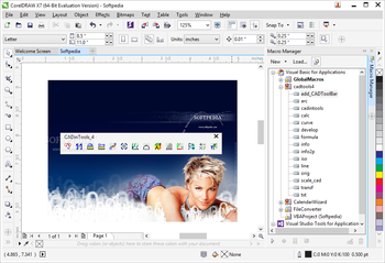 CADinTools Macros for CorelDRAW screenshot