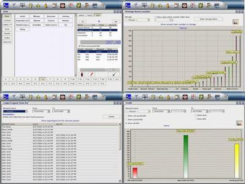 Cafe management software screenshot