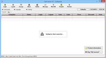 Cafe Server screenshot