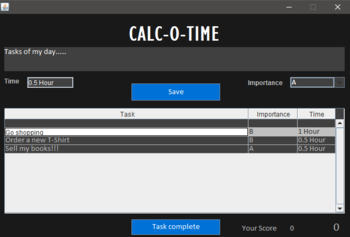 Calc-O-Time screenshot