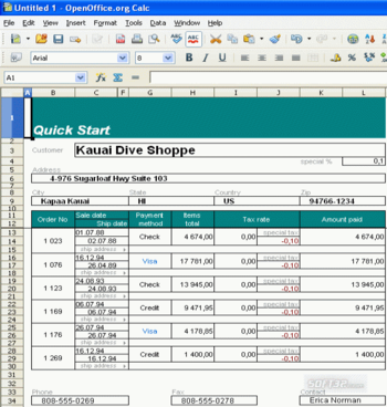 Calc ooReport for .Net screenshot 3