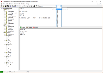 CalcSharp screenshot