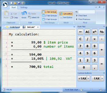 CalcTape Pro screenshot