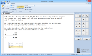 CalcTape screenshot