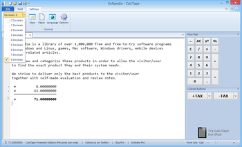 CalcTape screenshot 2