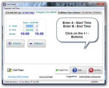 CalcTime screenshot 3