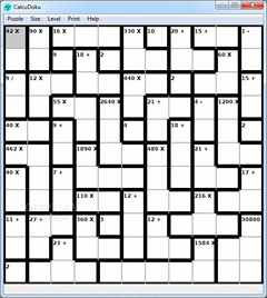 CalcuDoku screenshot 2