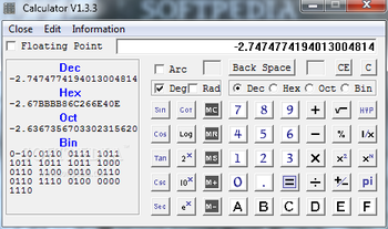 Calculator screenshot