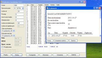 CALCULATOR OF RRSO screenshot