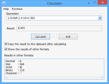 Calculator screenshot