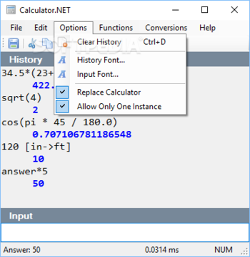 Calculator.NET screenshot 3