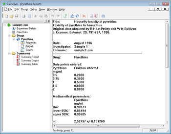 CalcuSyn screenshot 2