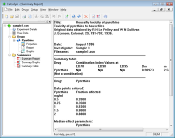 CalcuSyn screenshot 4