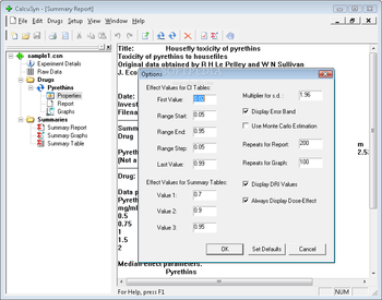 CalcuSyn screenshot 6