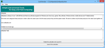 CalcVendor screenshot