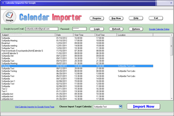 Calendar Importer for Google screenshot