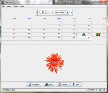 Calendar screenshot