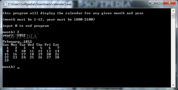 Calendar1 screenshot