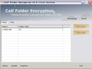 Calf Folder Encryption screenshot 2
