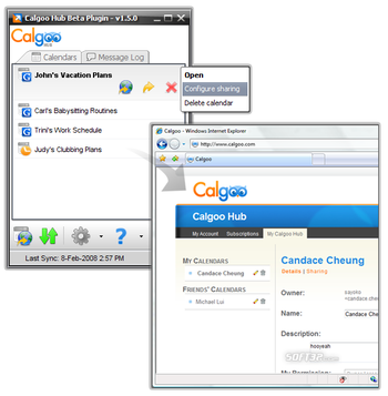 Calgoo Hub plugin screenshot