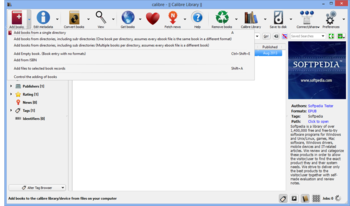 Calibre screenshot 2