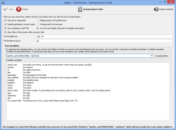 Calibre screenshot 22