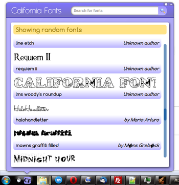 California Fonts for Pokki screenshot