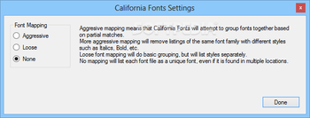 California Fonts Manager screenshot 2