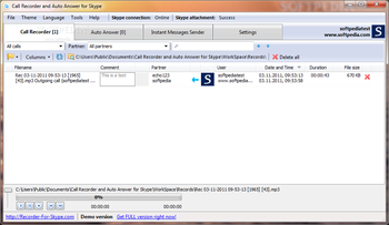 Call Recorder and Auto Answer for Skype screenshot