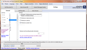 Call Recorder and Auto Answer for Skype screenshot 4