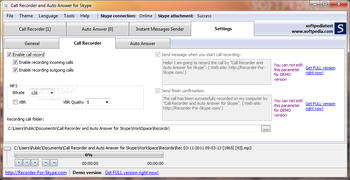 Call Recorder and Auto Answer for Skype screenshot 5