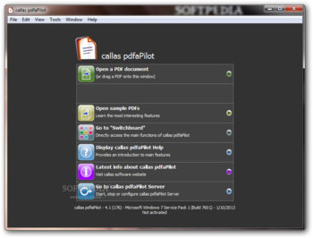 callas pdfaPilot screenshot