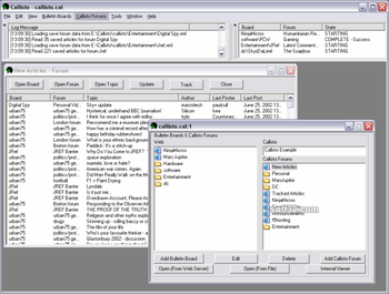 Callisto -Newsreader/ Bulletin Board Browser screenshot