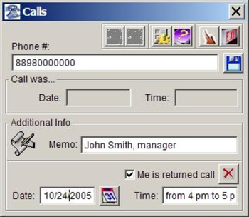 Calls screenshot