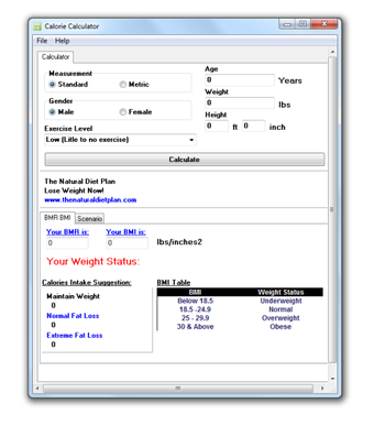 Calorie Calculator screenshot