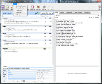 CalorieKing Nutrition and Exercise Manager screenshot 10