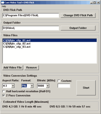 Cam Video Tool 4 DVD Flick screenshot 2