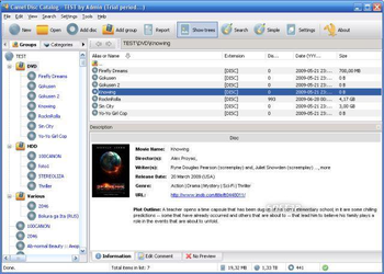Camel Disc Catalog screenshot