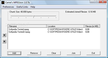 Camel's MPEGJoin screenshot