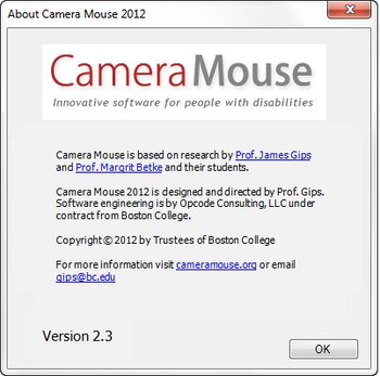 Camera Mouse 2012 screenshot 3