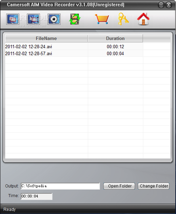Camersoft AIM Video Recorder screenshot