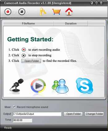 Camersoft Audio Recorder screenshot